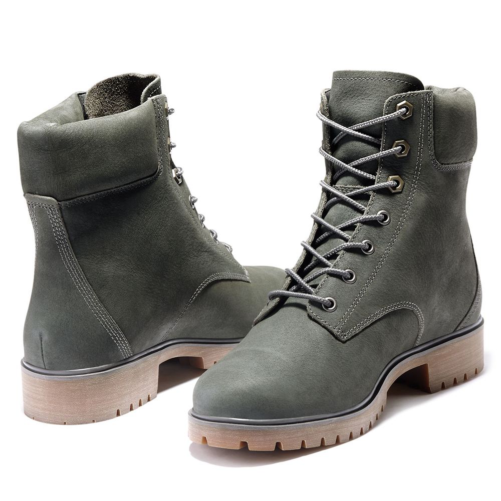 Timberland 6-Inch Μποτακια Γυναικεια Βαθυ Γκρι - Jayne Waterproof Δερματινα - Greece 6573829-PC